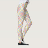 Pastellstreifen kariert leggings (Rechts)