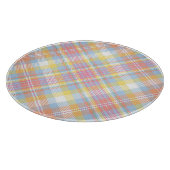 Pastellstreifen kariert schneidebrett (Ecke)