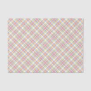 Pastellstreifen kariert seidenpapier