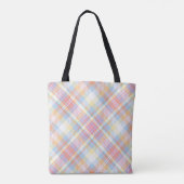 Pastellstreifen kariert tasche (Rückseite)
