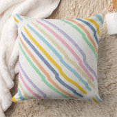 Pastellstreifen Kissen (Decke)