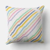 Pastellstreifen Kissen (Rückseite)