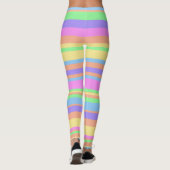 Pastellstreifen Leggings (Rückseite)