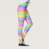 Pastellstreifen Leggings (Rechts)