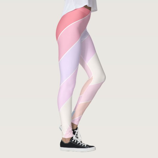 Pastellstreifen Leggings (Rechts)