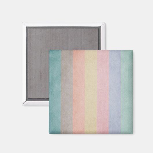 Pastellstreifen Magnet (Vorderseite/Rückseite)