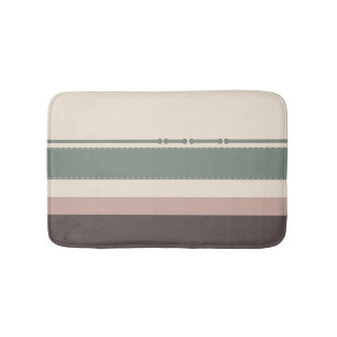 Pastellstreifen Minimalistischer Einrichtungsstil Badematte