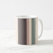 Pastellstreifen Minimalistisches Einzugsgeschenk Kaffeetasse (VorderseiteRechts)