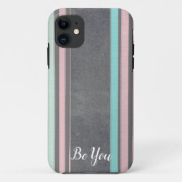 Pastellstreifen Muster iPhone Case