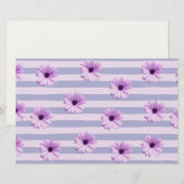 Pastellstreifen-Muster mit Daisis Briefpapier (Vorne/Hinten)