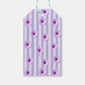 Pastellstreifen-Muster mit Daisis Geschenkanhänger (Rückseite)