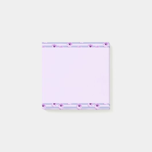Pastellstreifen-Muster mit Daisis Post-it Klebezettel (Vorderseite)