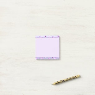 Pastellstreifen-Muster mit Daisis Post-it Klebezettel