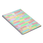 Pastellstreifen Notizblock (Rechte Seite)