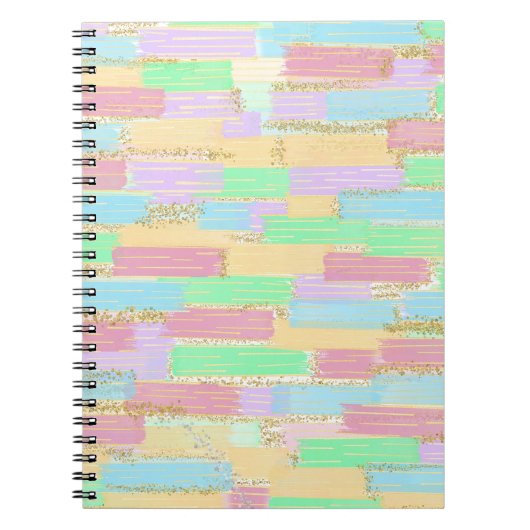 Pastellstreifen Notizblock (Vorderseite)