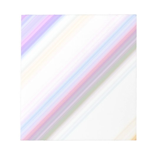Pastellstreifen Notizblock (Vorderseite)