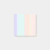 Pastellstreifen Post-it Klebezettel (Vorderseite)