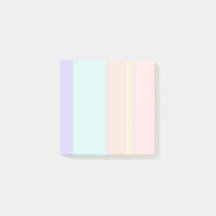 Pastellstreifen Post-it Klebezettel