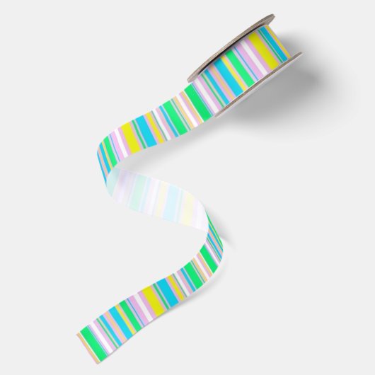Pastellstreifen Satinband (Rückseite)