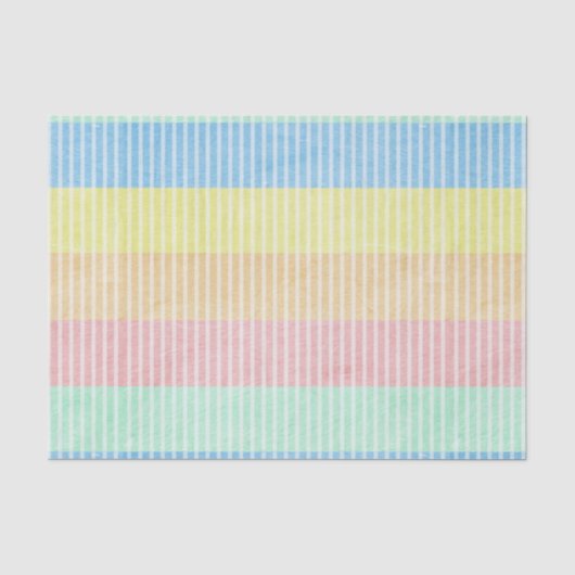 Pastellstreifen Seidenpapier (Vorderseite)