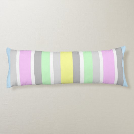 Pastellstreifen Seitenschläferkissen (Rückseite)