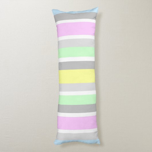 Pastellstreifen Seitenschläferkissen (Rückseite (Vertikal))