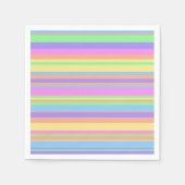 Pastellstreifen Serviette (Vorderseite)