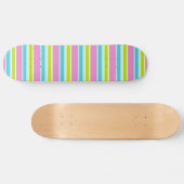 Pastellstreifen-Skateboard Skateboard (Horizontal)