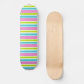 Pastellstreifen-Skateboard Skateboard (Vorderseite)