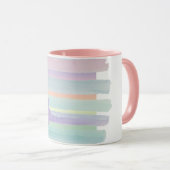 Pastellstreifen Tasse (VorderseiteRechts)