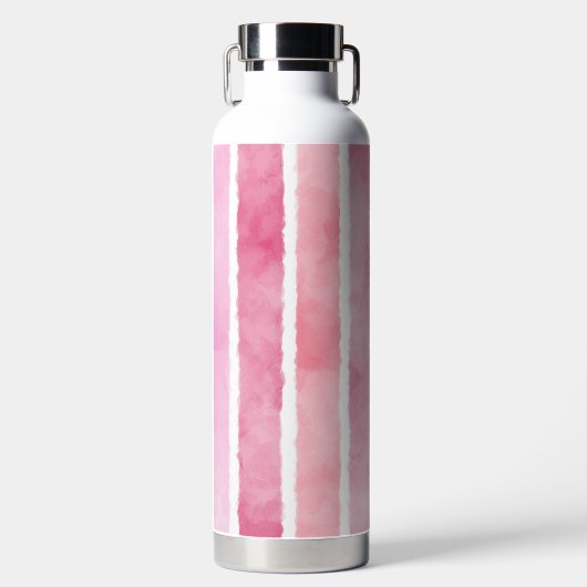 Pastellstreifen Trinkflasche (Vorderseite)