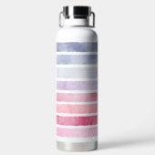 Pastellstreifen Trinkflasche (Rückseite)
