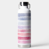 Pastellstreifen Trinkflasche (Vorderseite)