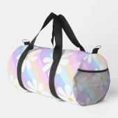 Pastellstreifen und Blume Duffle Bag (Rechte Ecke)