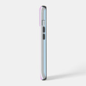 Pastellstreifen und Popsicles Monogramm iPhone 15 Hülle (Linke Seite)