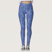 Pastellstreifen und -punkte leggings (Vorderseite)