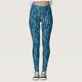 Pastellstreifen und -punkte leggings (Vorderseite)