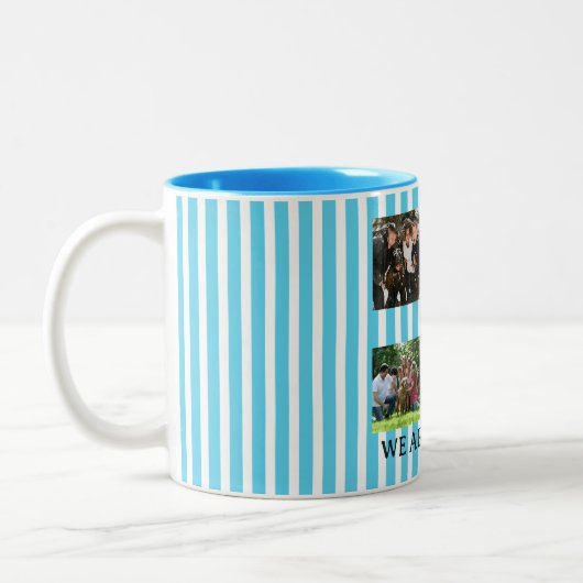 Pastellstreifen Zweifarbige Tasse (Links)