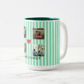 Pastellstreifen Zweifarbige Tasse (VorderseiteRechts)
