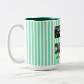 Pastellstreifen Zweifarbige Tasse (Links)