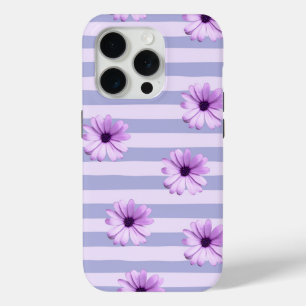 Pastellstreifenmuster mit Gänseblümchen Case-Mate iPhone Hülle