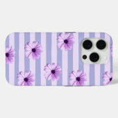Pastellstreifenmuster mit Gänseblümchen Case-Mate iPhone Hülle (Rückseite (Horizontal))