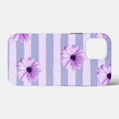 Pastellstreifenmuster mit Gänseblümchen Case-Mate iPhone Hülle (Rückseite (Horizontal))