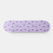 Pastellstreifenmuster mit Gänseblümchen Skateboard (Horizontal)