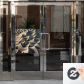 Pastellströmungen Fensteraufkleber (Büro Tür)