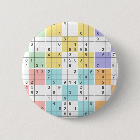 Pastellsudoku Button (Vorderseite)