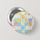 Pastellsudoku Button (Vorne & Hinten)