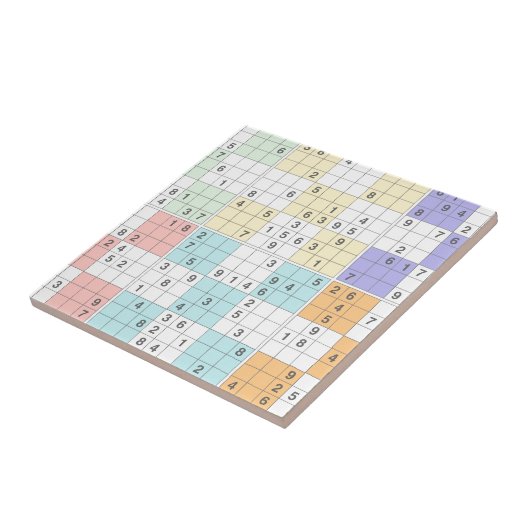 Pastellsudoku Fliese (Seite)
