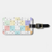 Pastellsudoku Gepäckanhänger (Vorderseite horizontal)