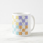 Pastellsudoku Kaffeetasse (VorderseiteRechts)